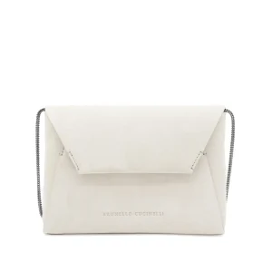 WHITE LEATHER CROSSBODY BAG