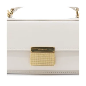 WHITE LEATHER CROSSBODY BAG