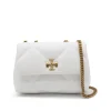 WHITE LEATHER KIRA SHOULDER BAG