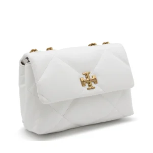 WHITE LEATHER KIRA SHOULDER BAG