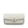 WHITE LEATHER SHOULDER BAG