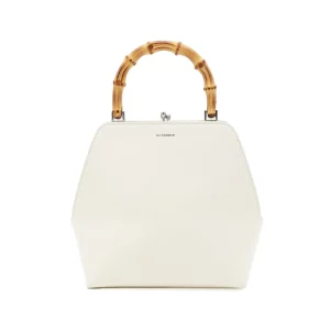 WHITE LEATHER SHOULDER BAG