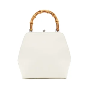WHITE LEATHER SHOULDER BAG