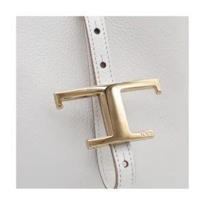 WHITE LEATHER SHOULDER BAG