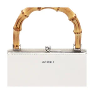 WHITE LEATHER SHOULDER BAG