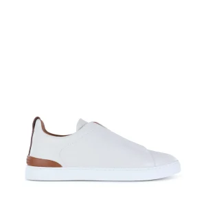 WHITE LEATHER SNEAKERS