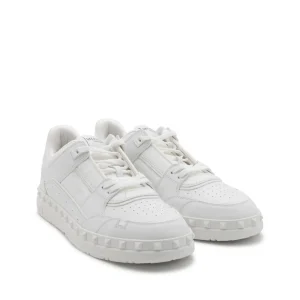 WHITE LEATHER SNEAKERS