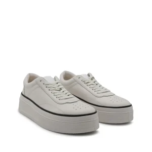 WHITE LEATHER SNEAKERS