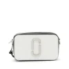 WHITE LEATHER THE SNAPSHOT CROSSBODY BAG