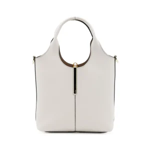WHITE LEATHER TOTES