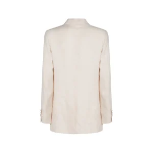 WHITE LINEN CASUAL JACKET