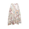 WHITE MIDI SKIRT