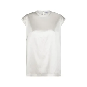 WHITE SILK SHIRT