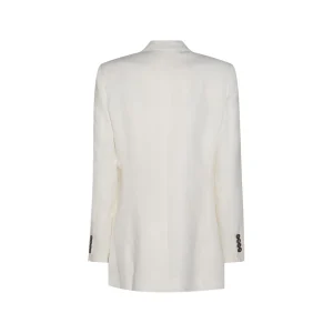 WHITE VISCOSE BLAZER