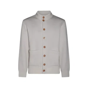 WHITE WOOL KNITWEAR