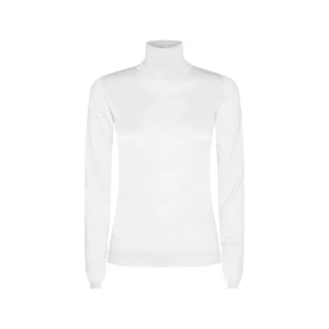 WHITE WOOL KNITWEAR