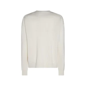 WHITE WOOL KNITWEAR