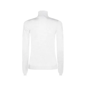 WHITE WOOL KNITWEAR