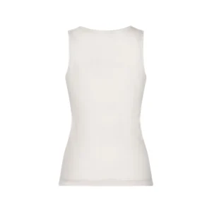 WHITE WOOL TOP